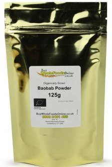 Organic Baobab Powder 125g - Buy Whole Foods Online
